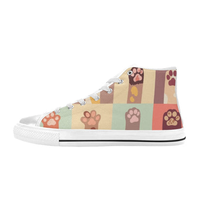 Cat Paws - Women's High Top Canvas Shoes