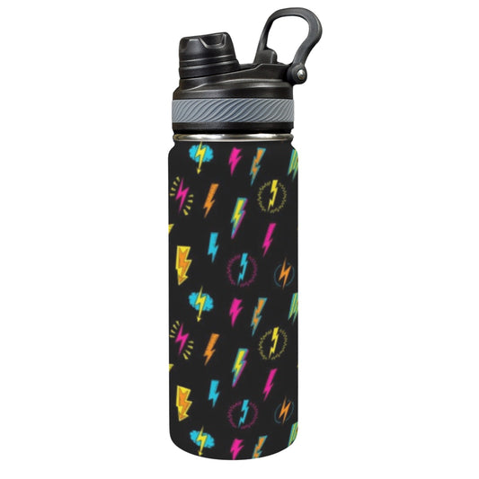 Fun Lightning - Insulated Water Bottle with Dual-Use Lid (18oz)