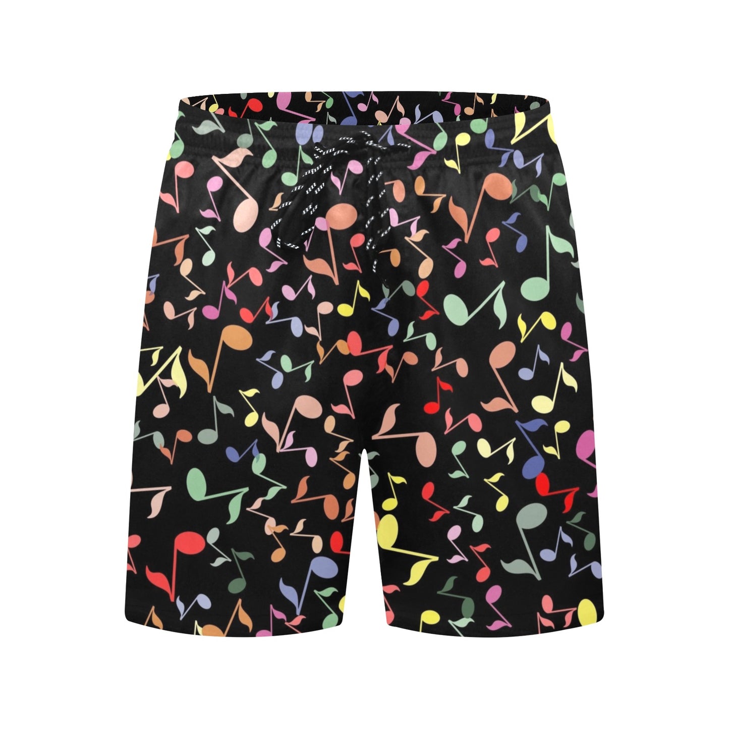 Quavers, Music Notes - Men's Mid-Length Beach Shorts