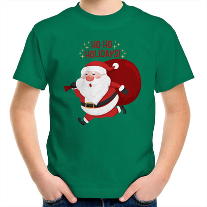 Santa Ho Ho Holidays, Christmas - Kids Youth T-Shirt