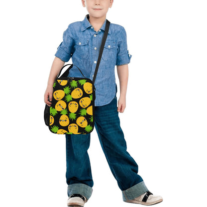 Cool Pineapples - Crossbody Lunch Bag for Kids Kids Crossbody Lunch Bag