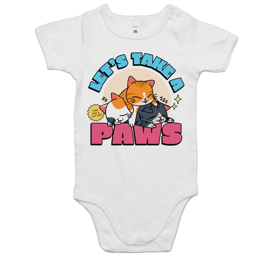 Let's Take A Paws, Cats - Baby Bodysuit