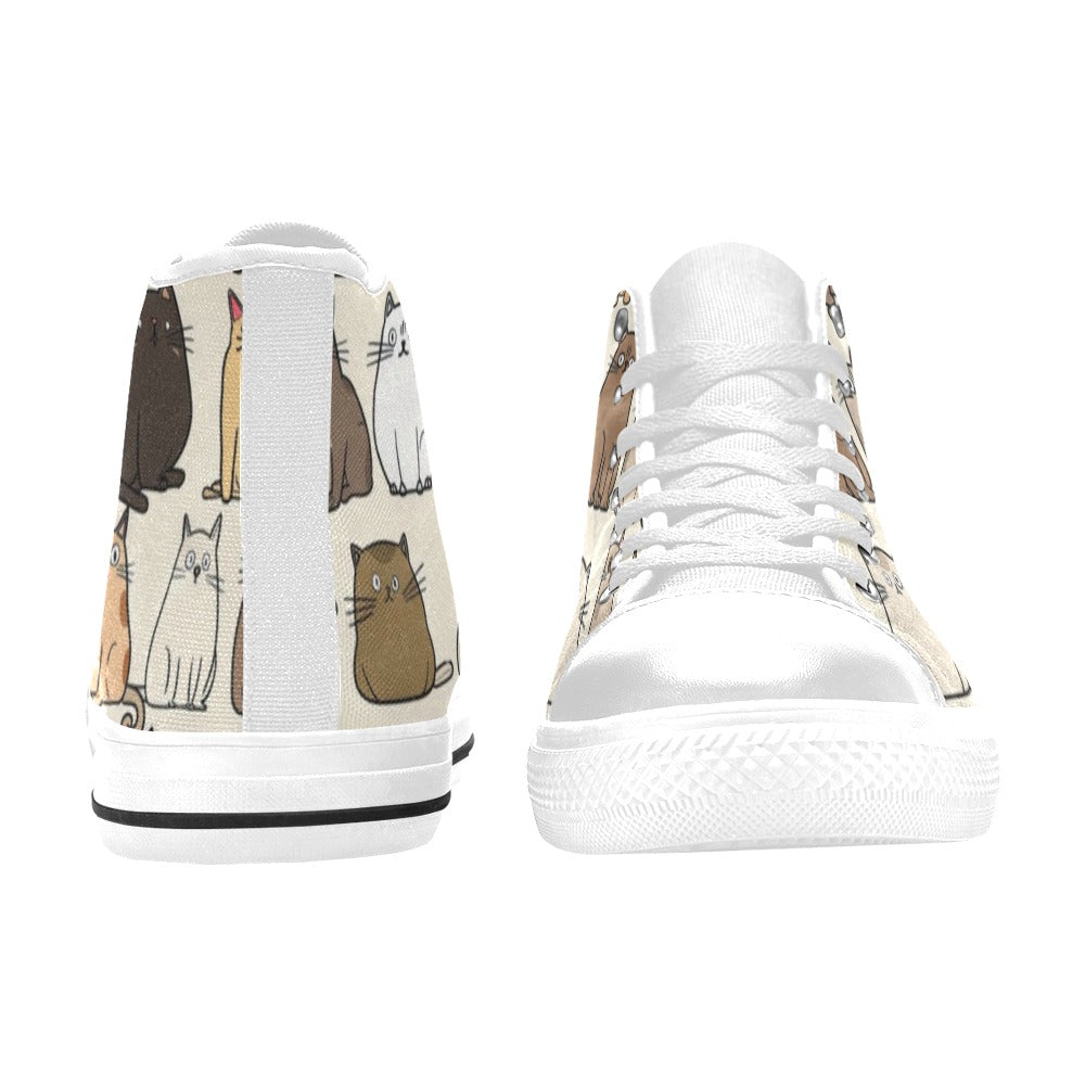 Lots Of Cats - Women's High Top Canvas Shoes