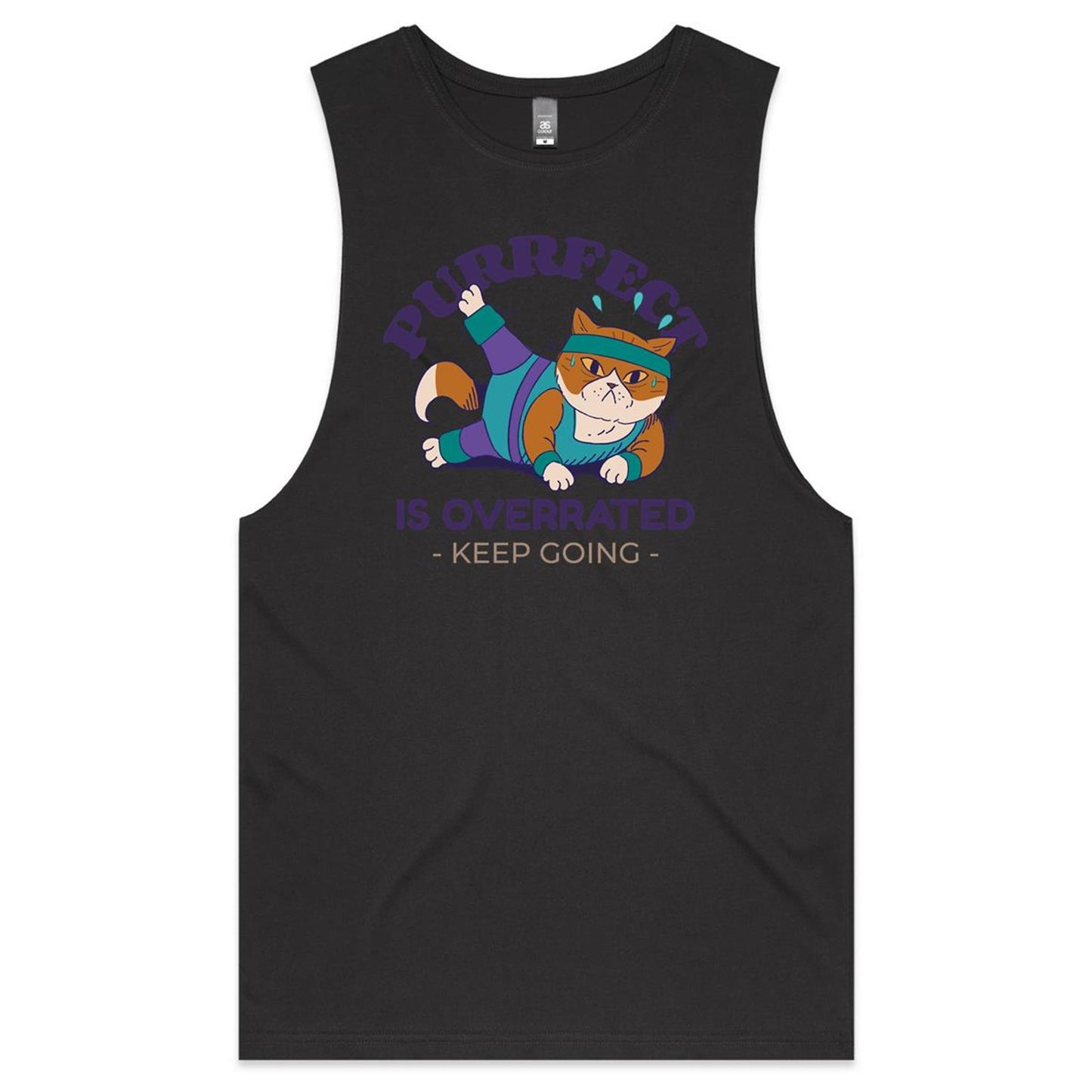 Purrfect Is Overrated - Tank Top Tee