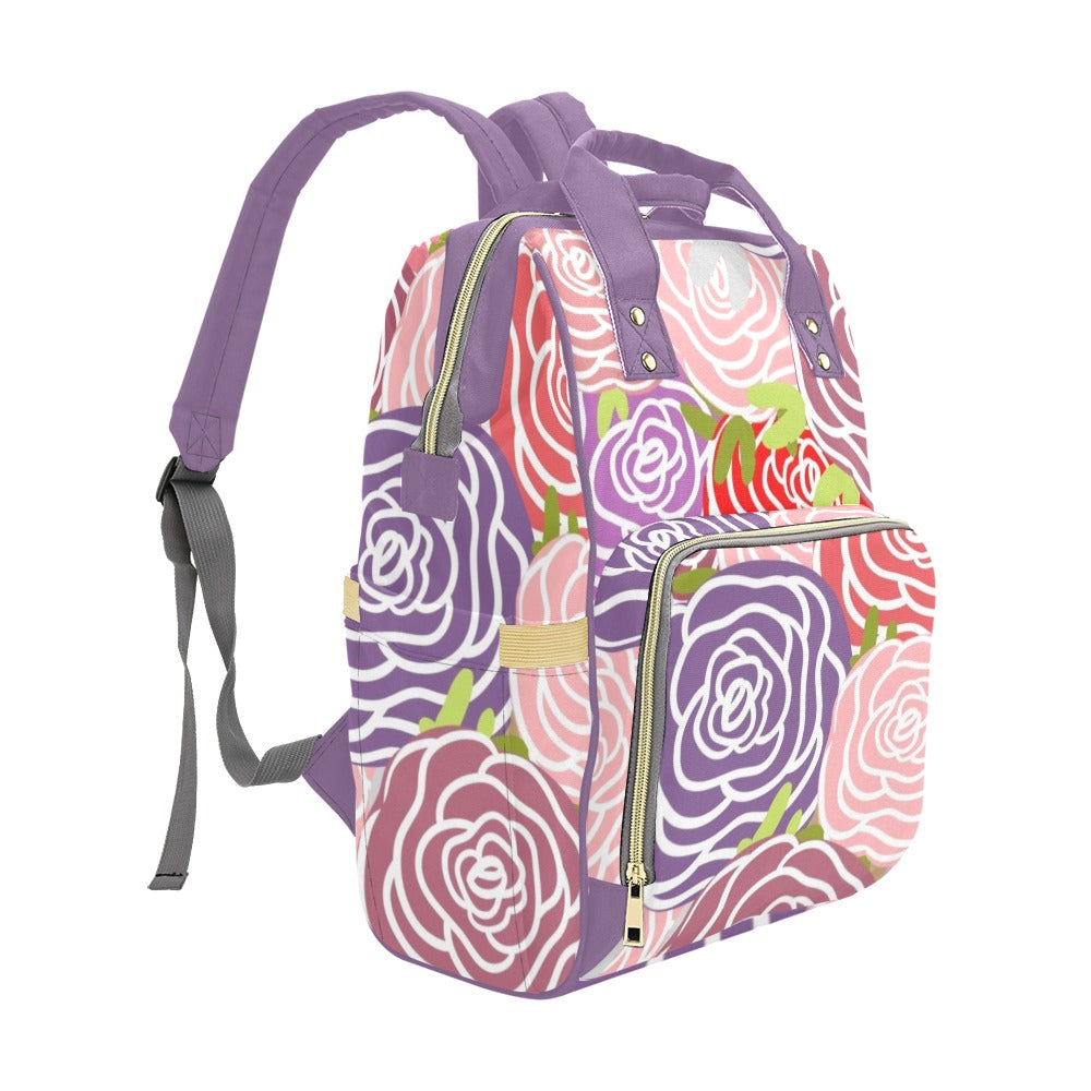 Abstract Roses - Multifunction Backpack Multifunction Backpack Plants