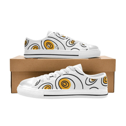 Abstract Eggs - Women's Classic Canvas Shoes