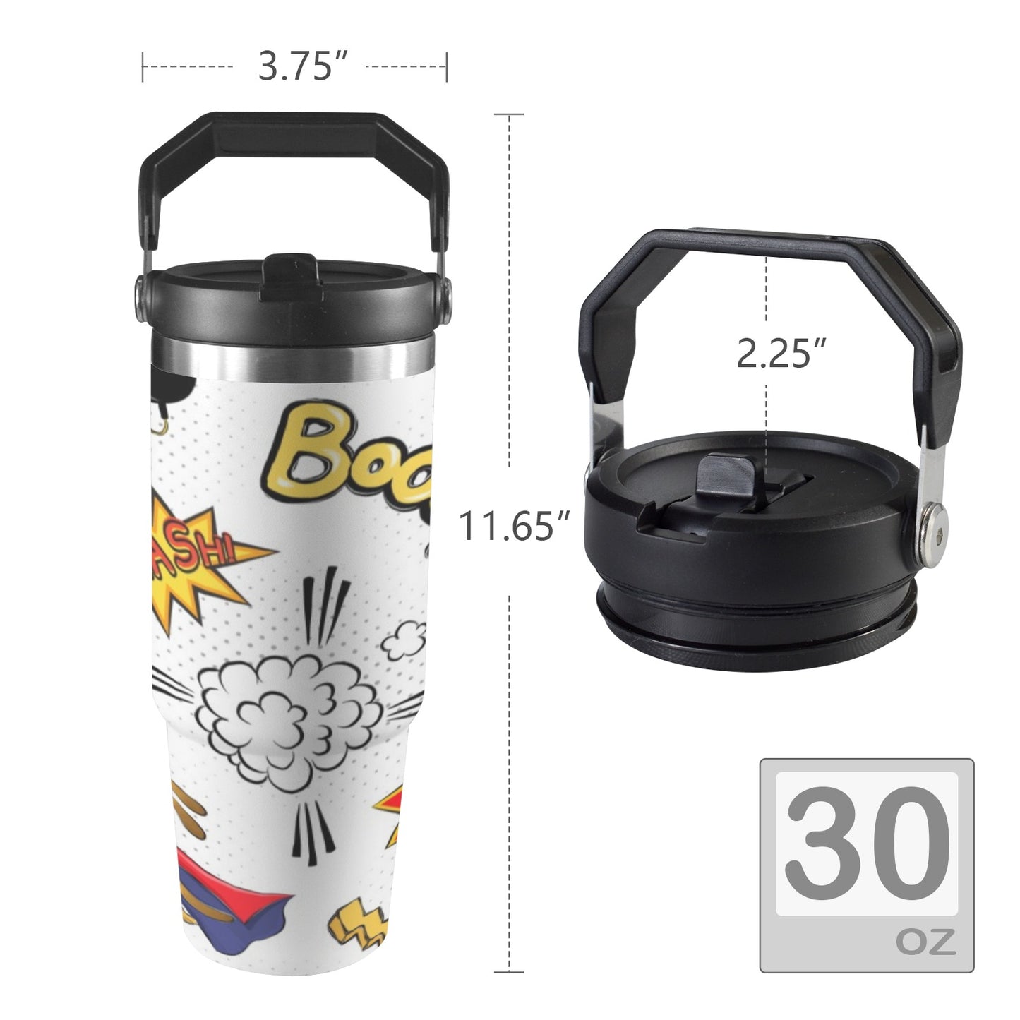 Superdog - 30oz Tumbler with Top Handle