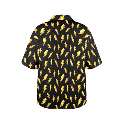 Lightning Bolts - Womens Hawaiian Shirt