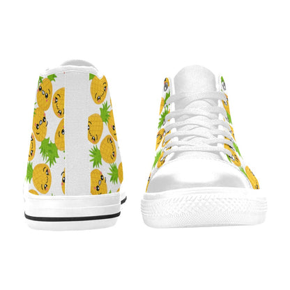 Cool Pineapples - Men's High Top Canvas Shoes