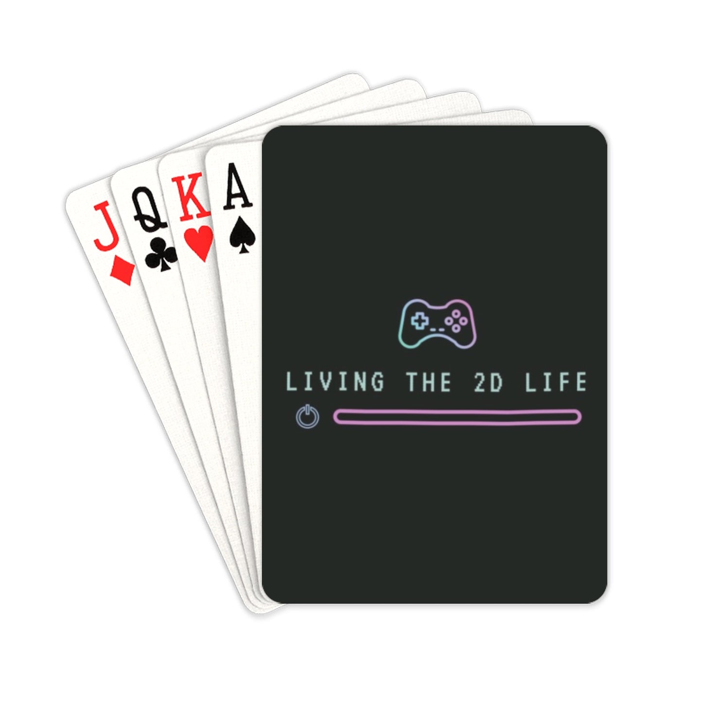 Living The 2D Life - Playing Cards 2.5"x3.5" Playing Card 2.5"x3.5"