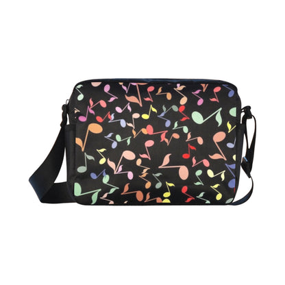 Quavers, Music Notes - Classic Cross-body Nylon Bag