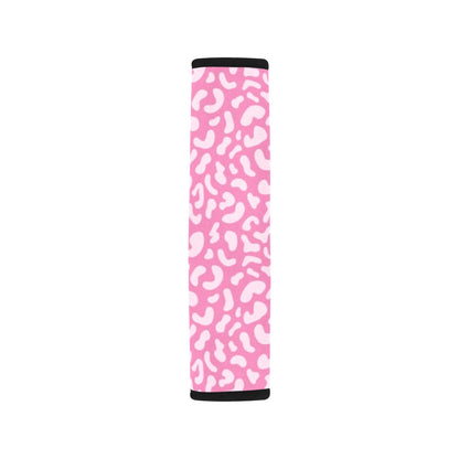 Pink Leopard - Car Seat Belt Cover 7''x10'' (Pack of 2)