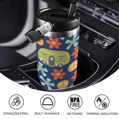 Hippy Caravan - 30oz Tumbler with Top Handle