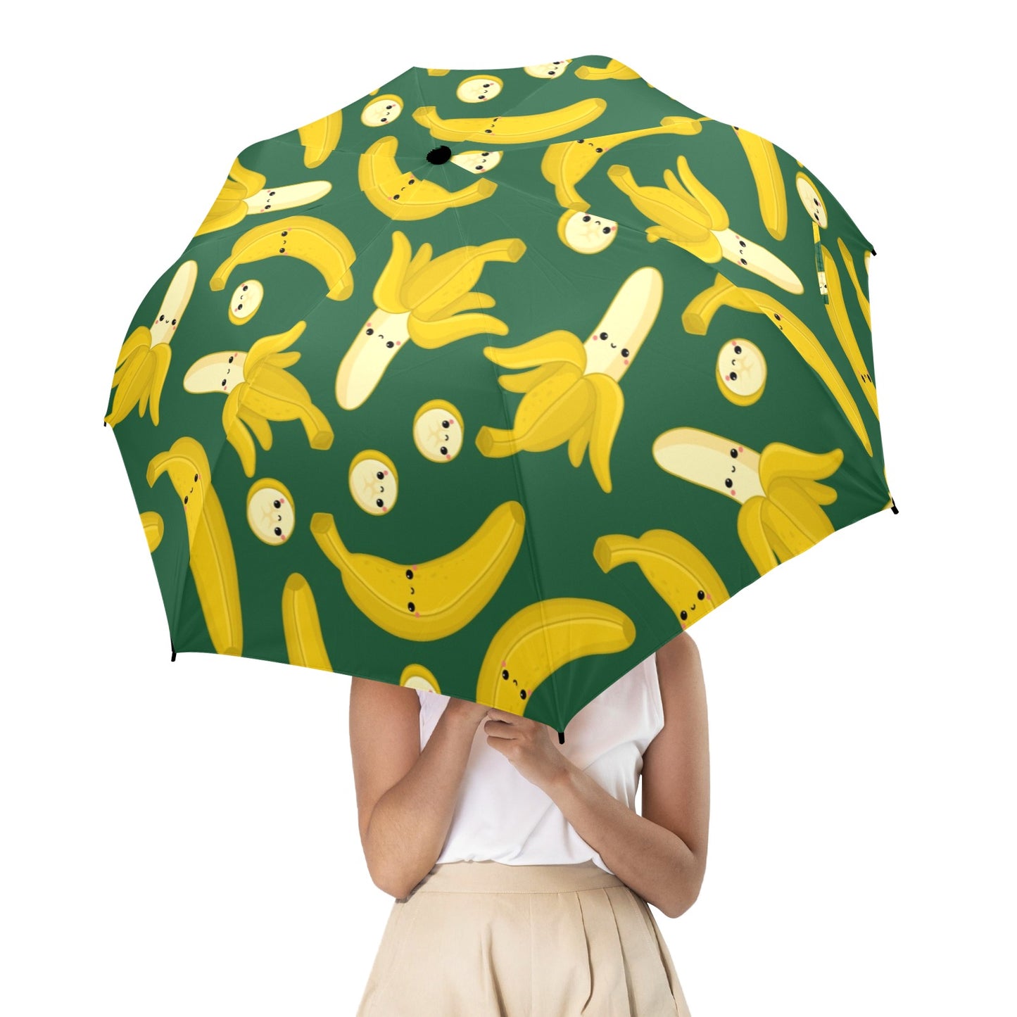 Happy Bananas - Semi-Automatic Foldable Umbrella Semi-Automatic Foldable Umbrella Printed Offshore