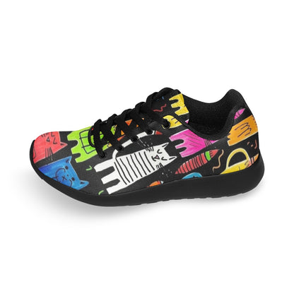 Colourful Cats - Kids Sneakers