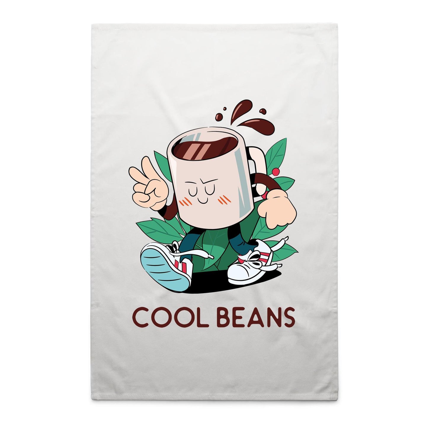 Cool Beans, Coffee - AS Colour Tea Towel