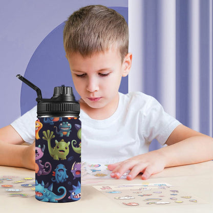 Monster Mania - Kids Water Bottle with Chug Lid (12 oz)