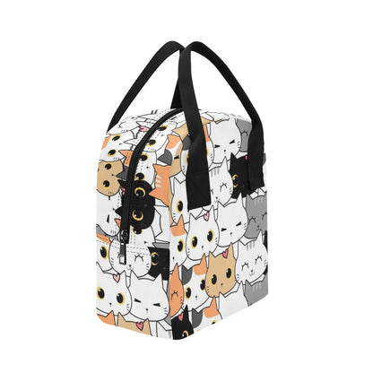 Cute Cartoon Cats - Zipper Lunch Bag