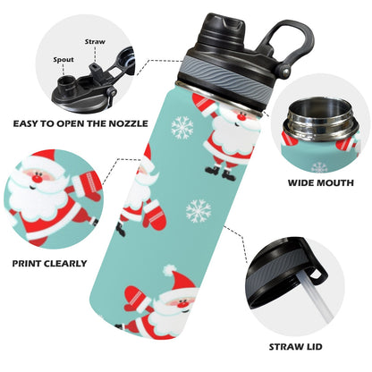 Santas - Insulated Water Bottle with Dual-Use Lid (18oz) Insulated Water Bottle with Dual-Use Lid (18oz) Printed Offshore