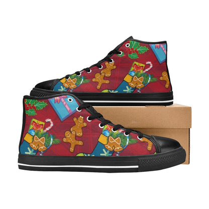 Christmas - Women's High Top Canvas Shoes