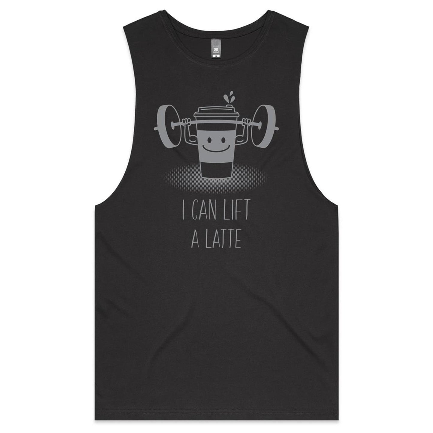 I Can Lift A Latte, Coffee - Tank Top Tee