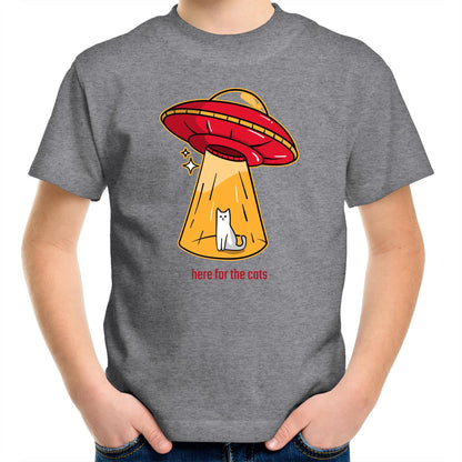 UFO, Here For The Cats - Kids Youth T-Shirt