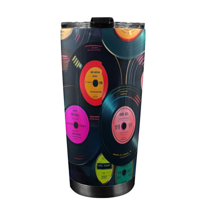 Retro Vinyl Records - 20oz Travel Mug / Tumbler