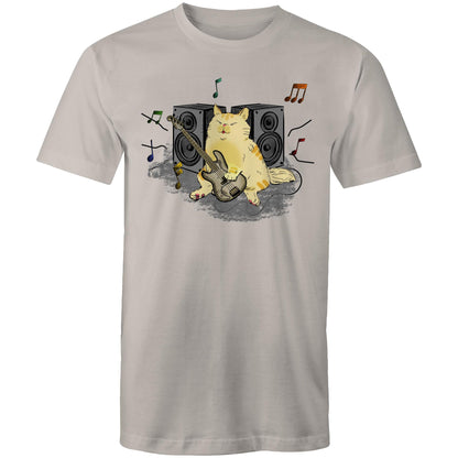 Cat Bass Player - Mens T-Shirt