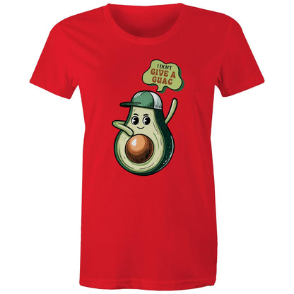 Avocado, I Don't Give A Guac - Womens T-shirt