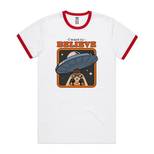 I Want To Believe, UFO - Staple Ringer Tee