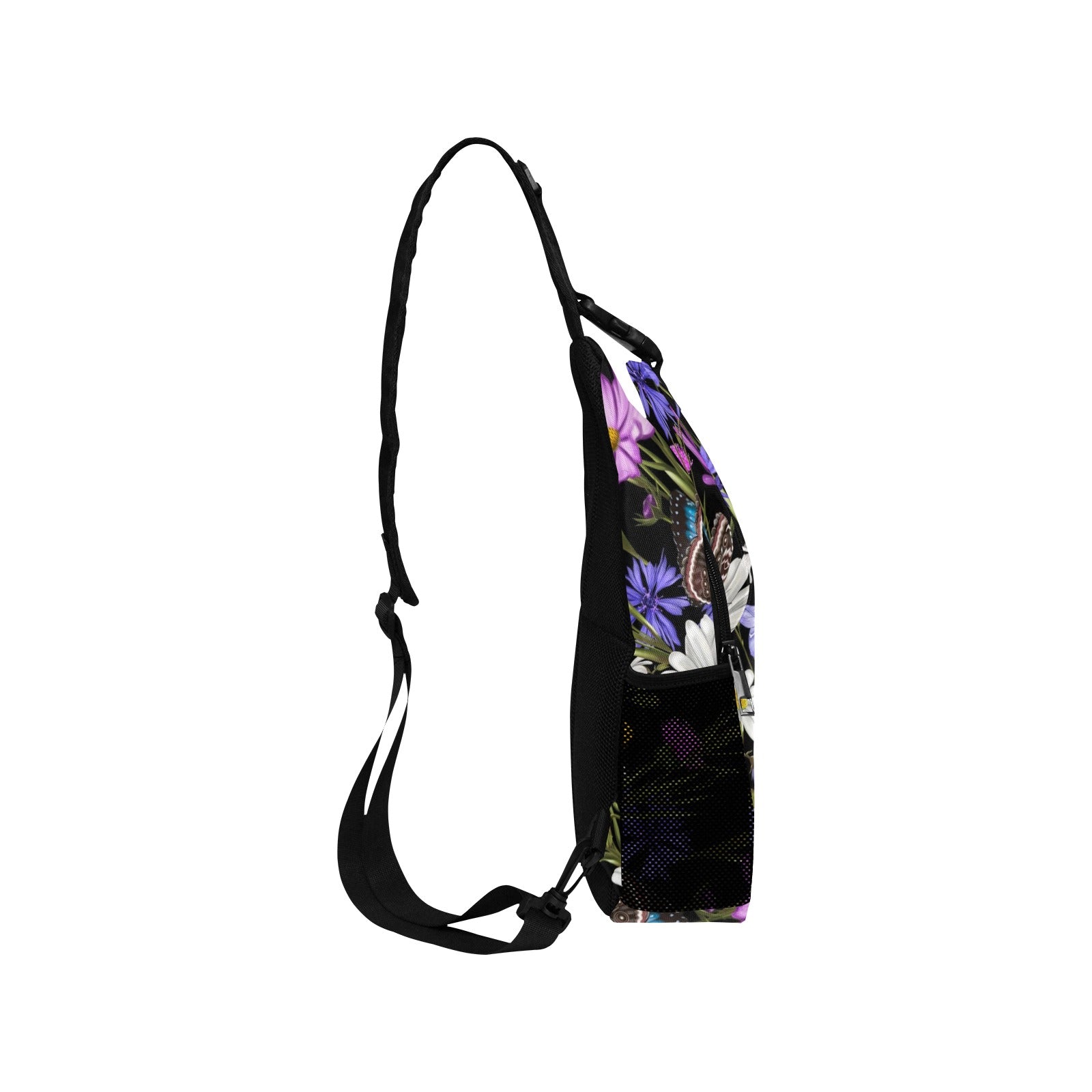 Butterfly Flowers - Cross-Body Chest Bag Cross-Body Chest Bag