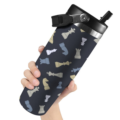 Chess Pattern - 30oz Tumbler with Top Handle