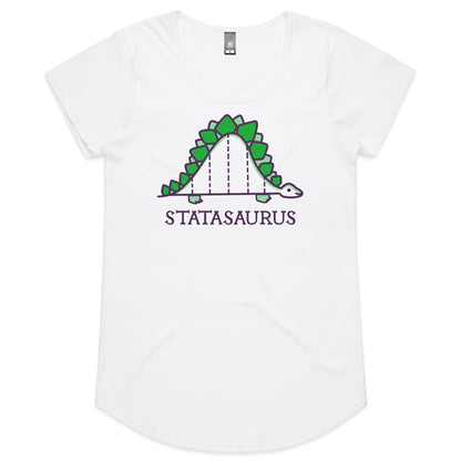 Statasaurus, Maths Dinosaur - Womens Scoop Neck T-Shirt