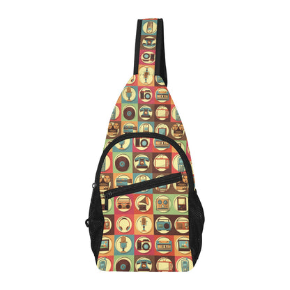 Retro Life - Chest Bag With Full Print