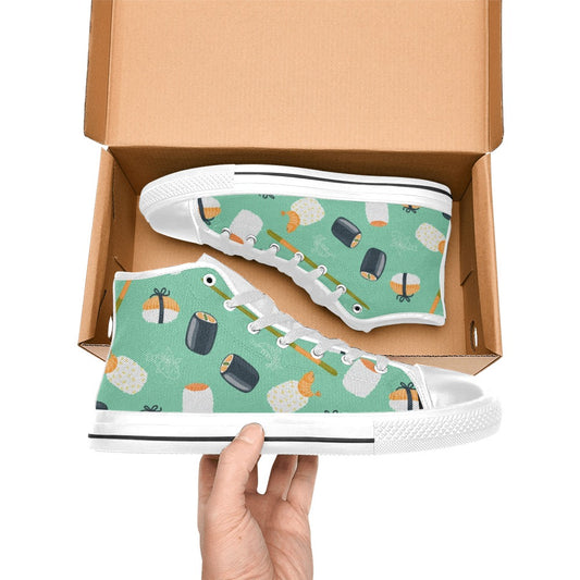 Cute Sushi - Men's High Top Canvas Shoes