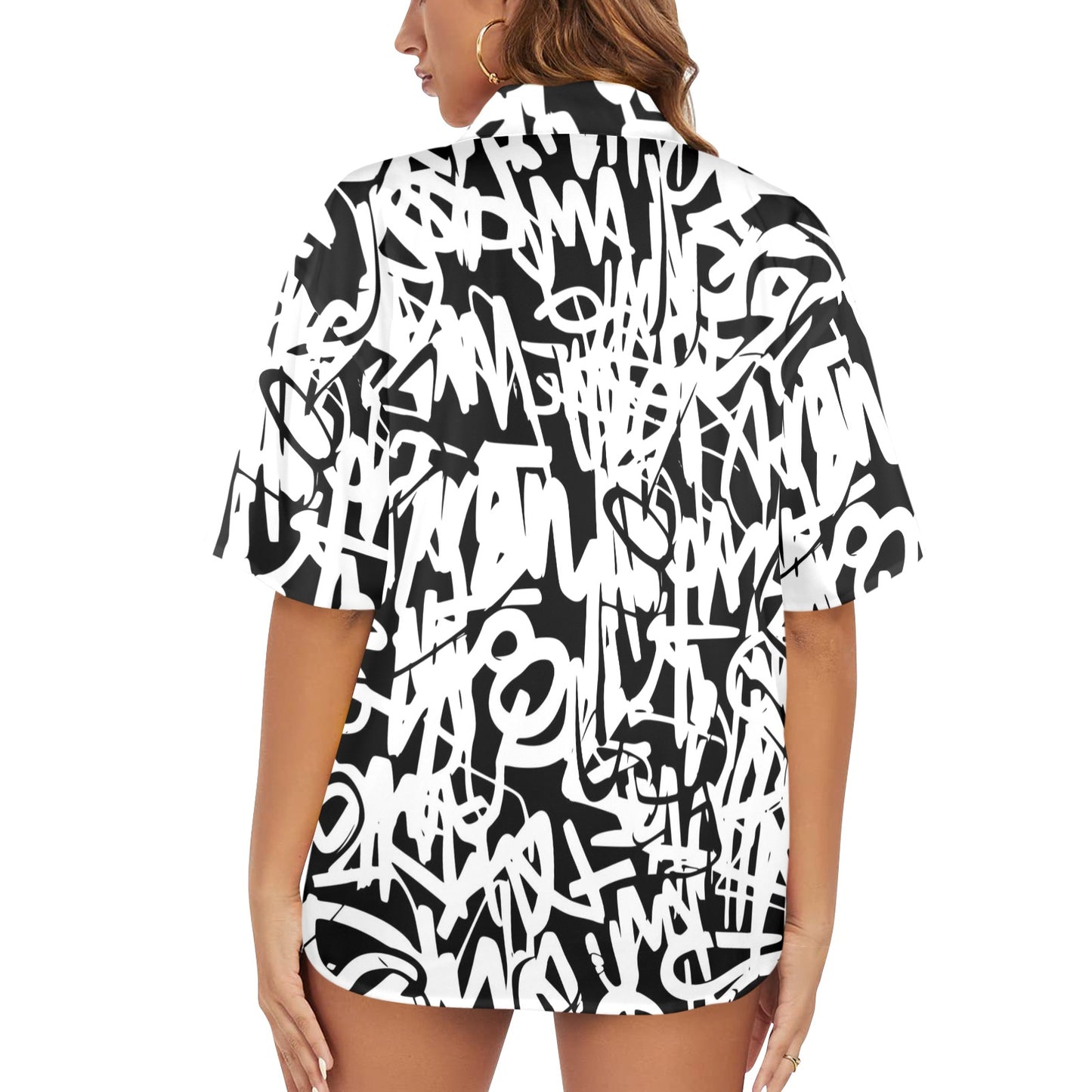 Graffiti - Womens Hawaiian Shirt