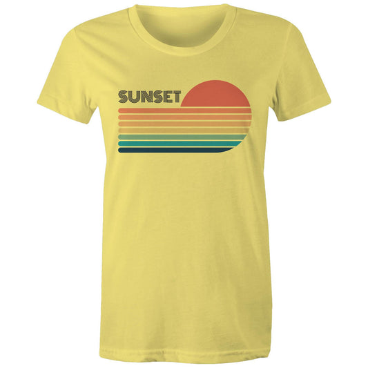 Retro Sunset - Womens T-shirt