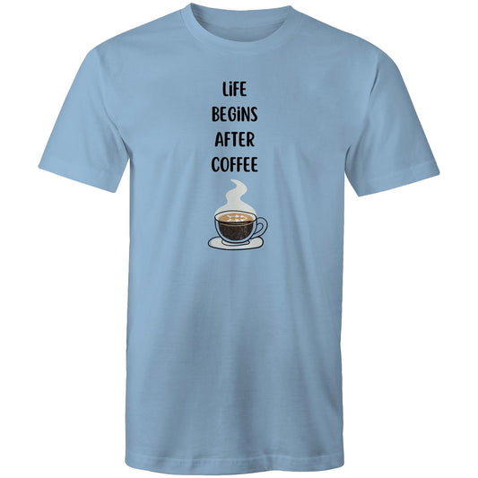 Life Begins After Coffee - Mens T-Shirt