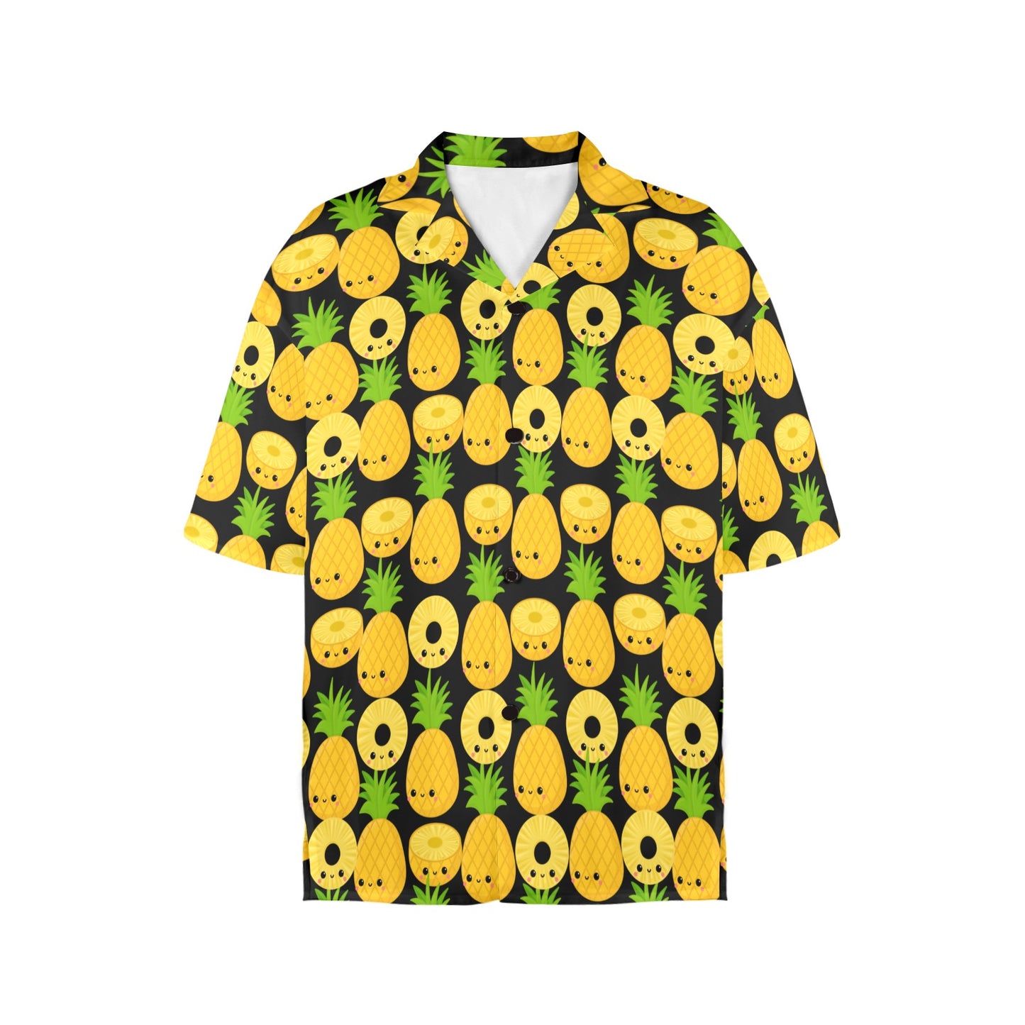 Happy Pineapples - Womens Hawaiian Shirt