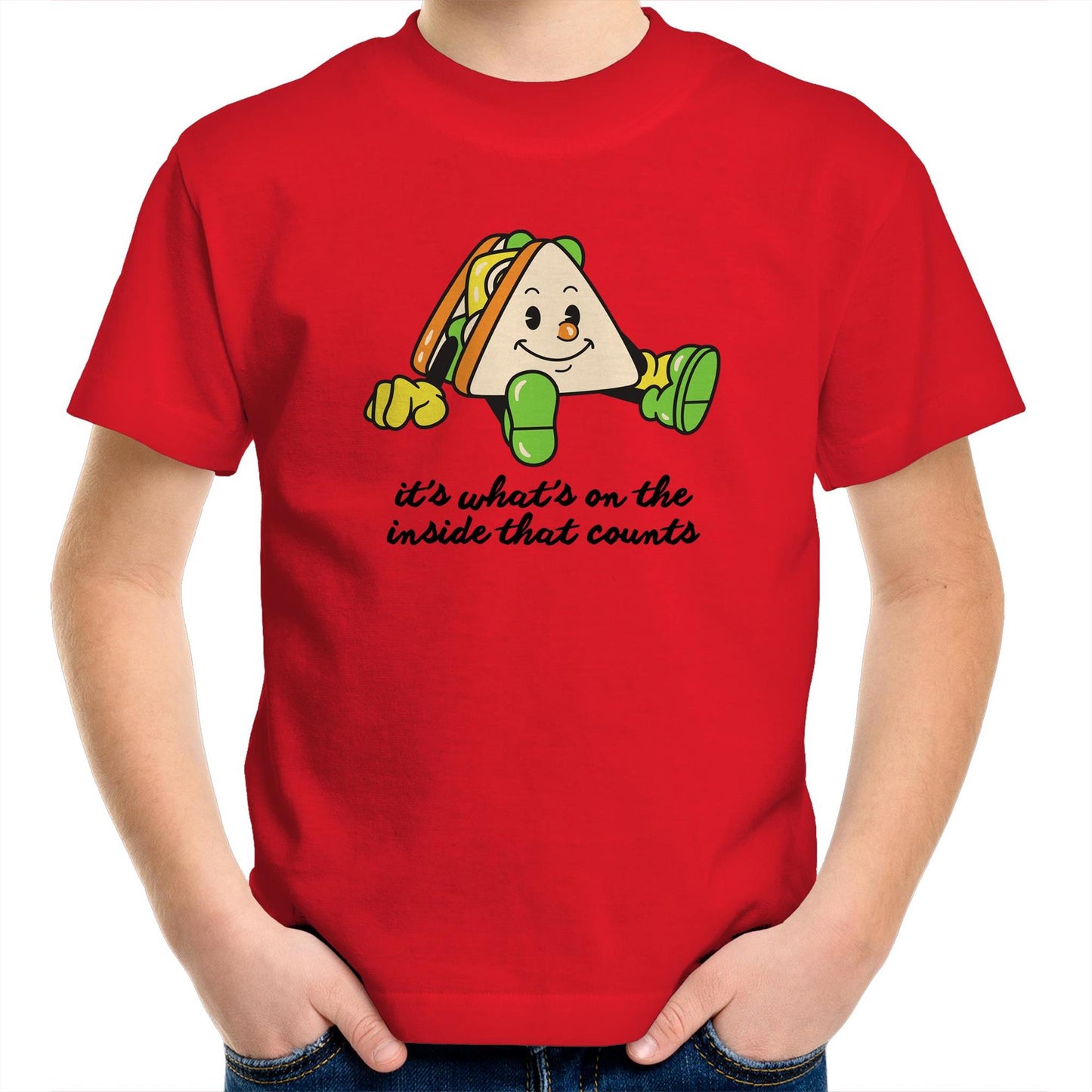 Sandwich, It's What's On The Inside That Counts - Kids Youth T-Shirt