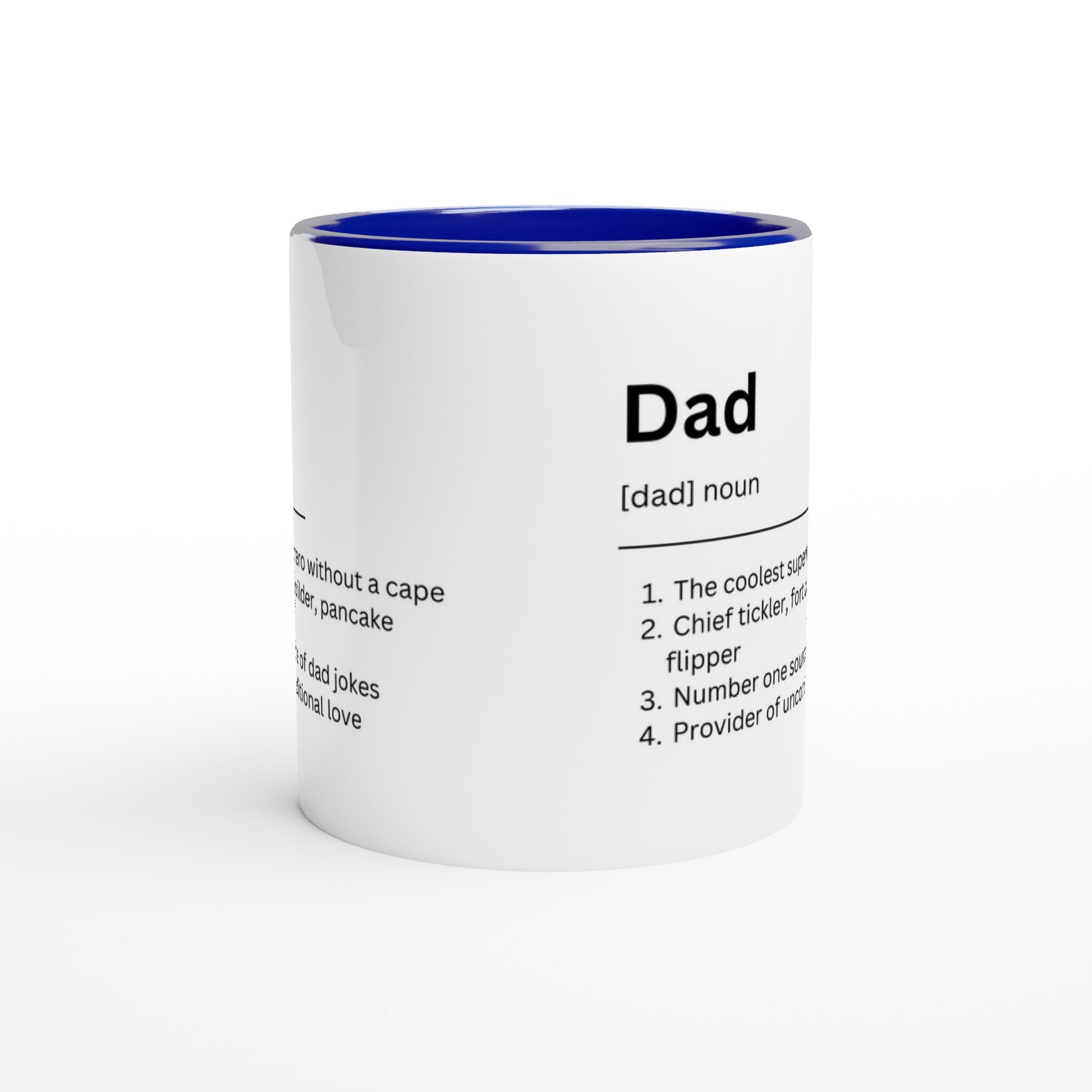 Dad Definition - White 11oz Ceramic Mug with Colour Inside Colour 11oz Mug Dad