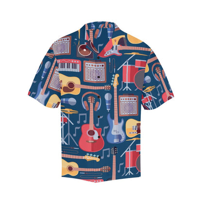 Music Instruments Blue - Hawaiian Shirt