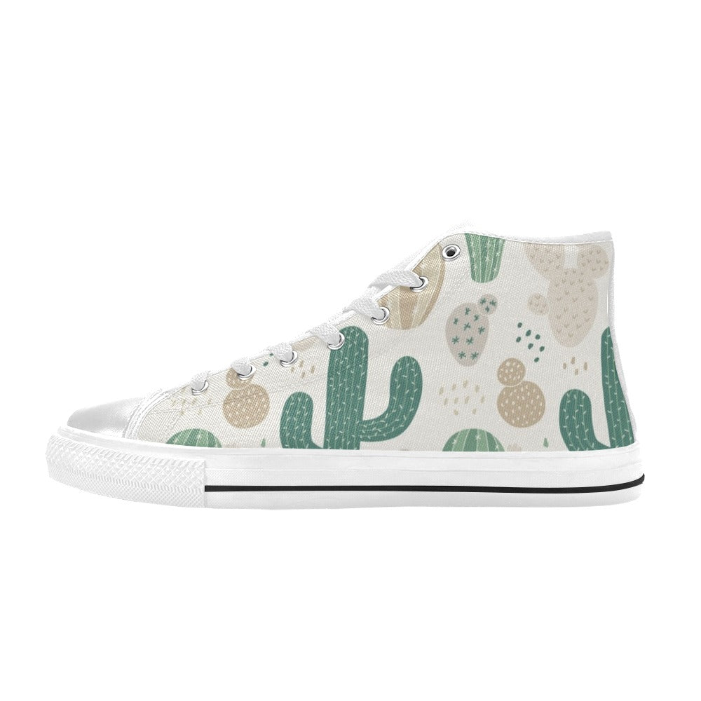 Cactus - Men's High Top Canvas Shoes