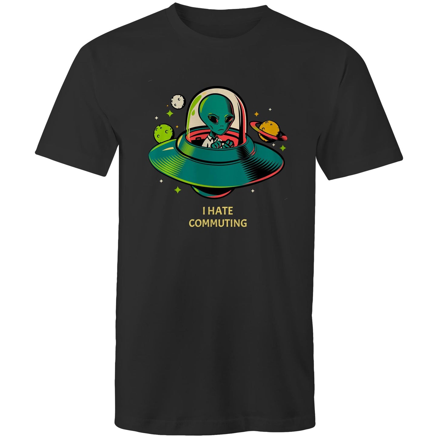 Alien Commute - Mens T-Shirt