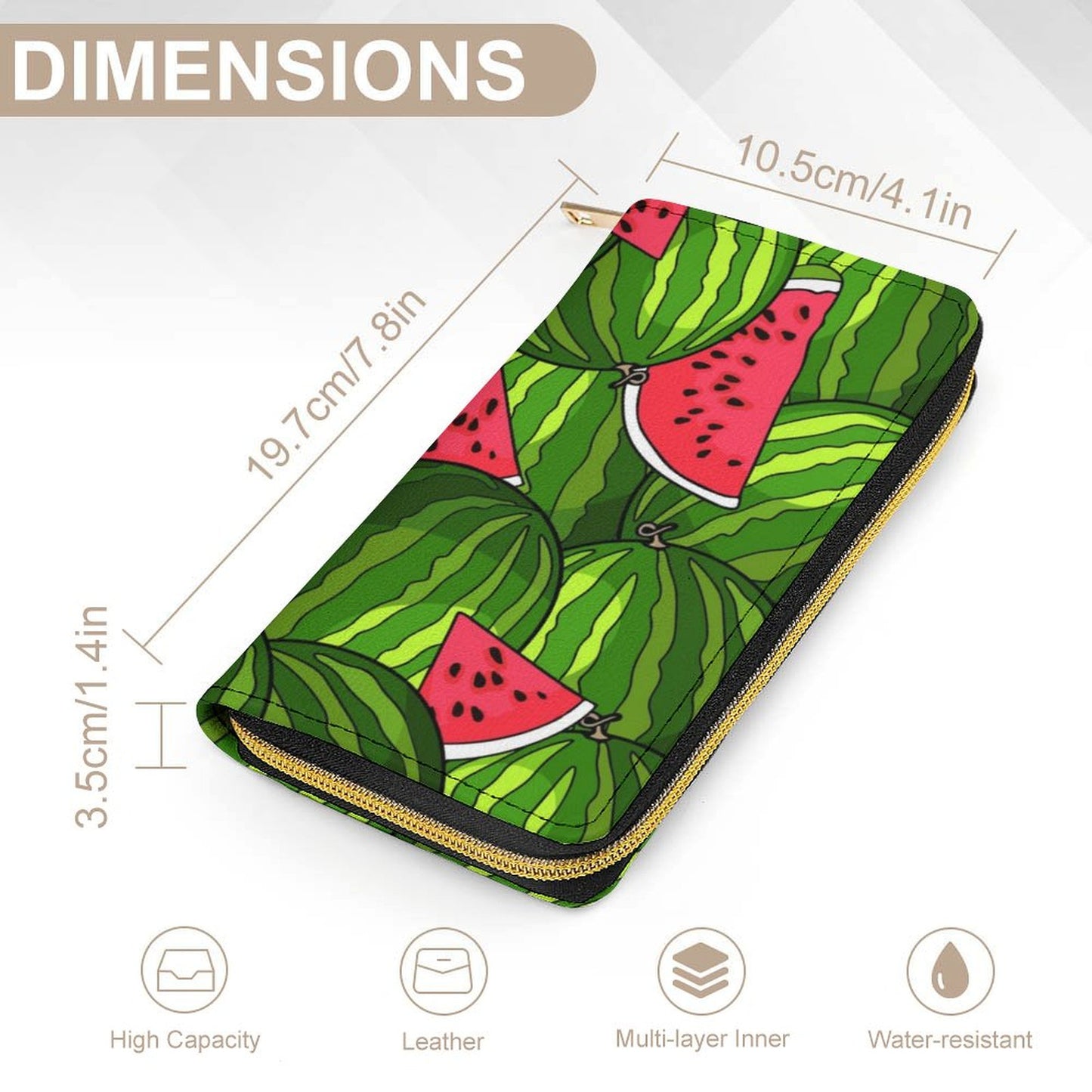 Watermelon - Leather Wallet / Purse