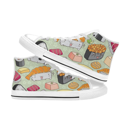 Sushi - Men's High Top Canvas Shoes