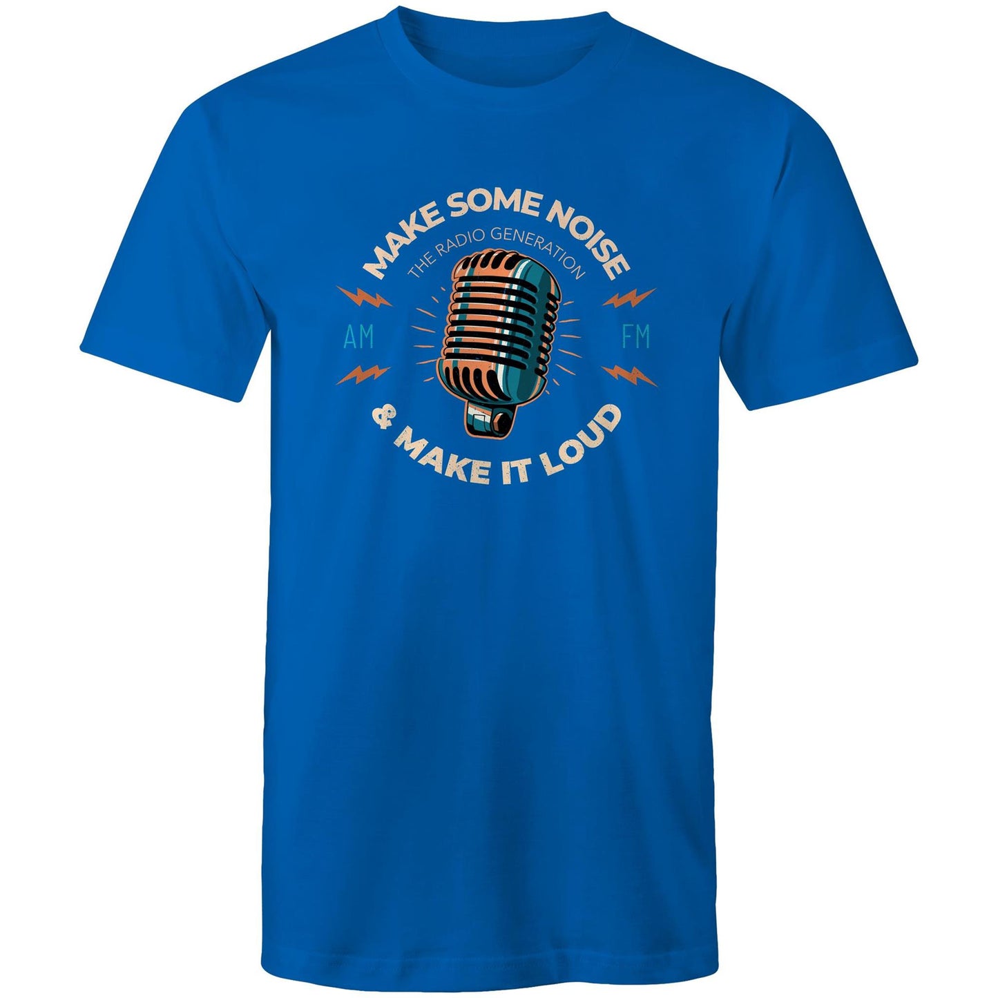 Make Some Noise And Make It Loud - Mens T-Shirt Bright Royal Mens T-shirt Music
