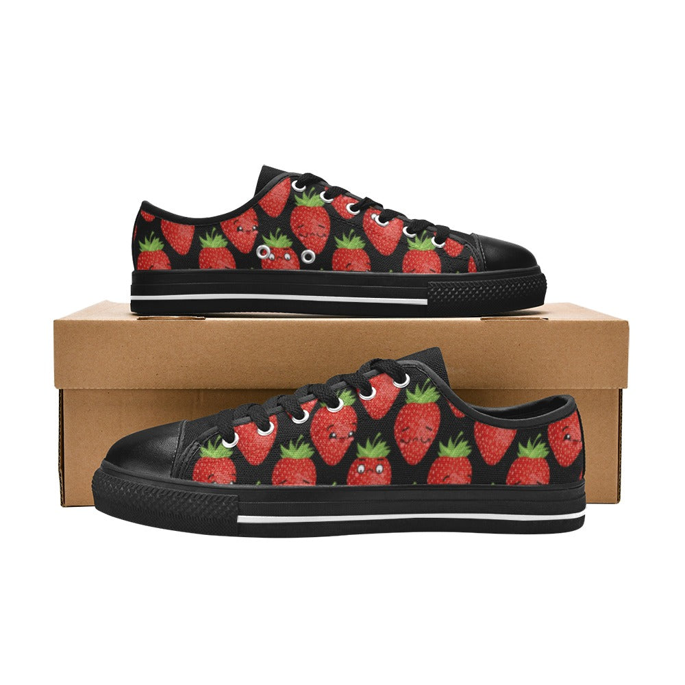 Strawberry Characters - Men's Classic Canvas Shoes