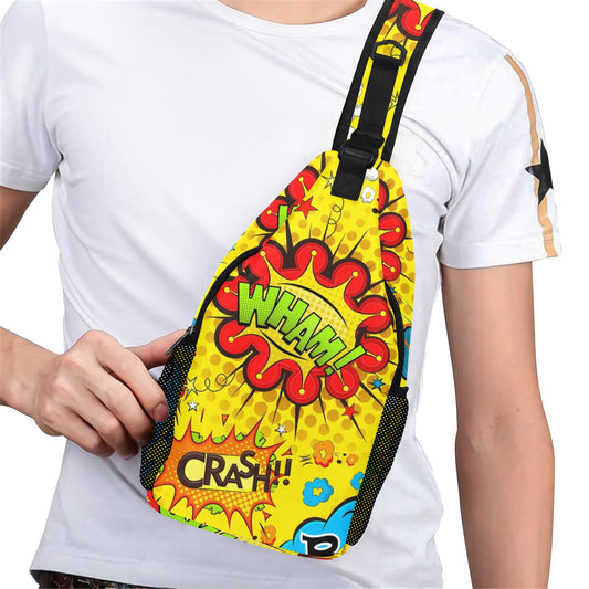 Comic Book Yellow - Cross-Body Chest Bag Cross-Body Chest Bag