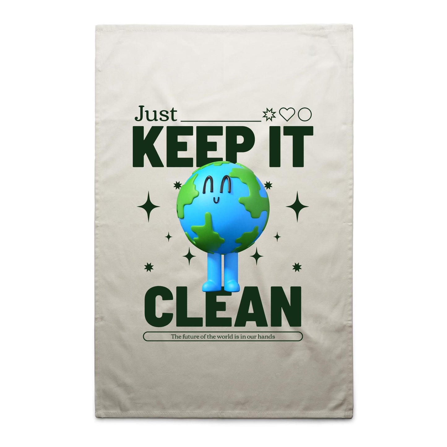 Earth, Just Keep It Clean - AS Colour Tea Towel